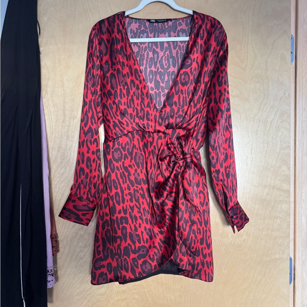 Zara Print Wrap Dress